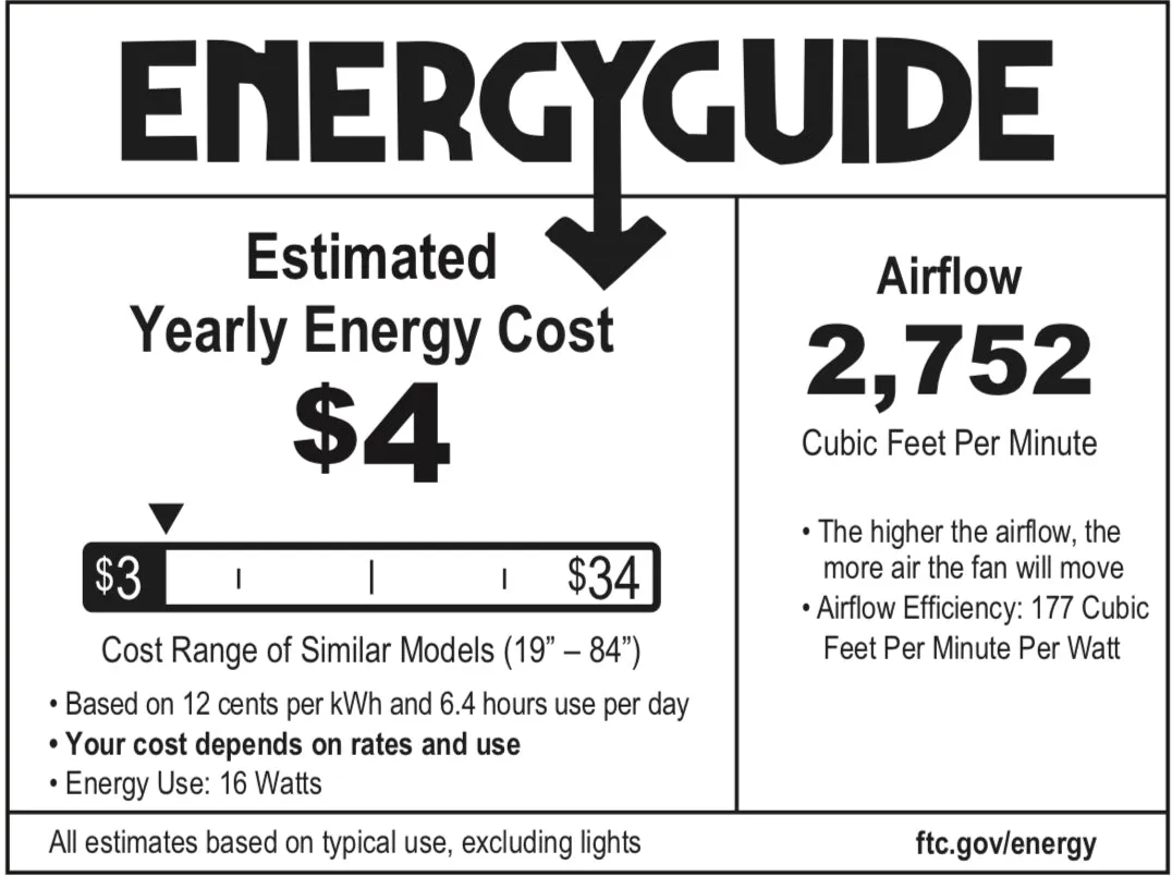 Modern Forms FH-W1803-44L Axis 44" Indoor/Outdoor Flush Mount Ceiling Fan with LED Light Kit