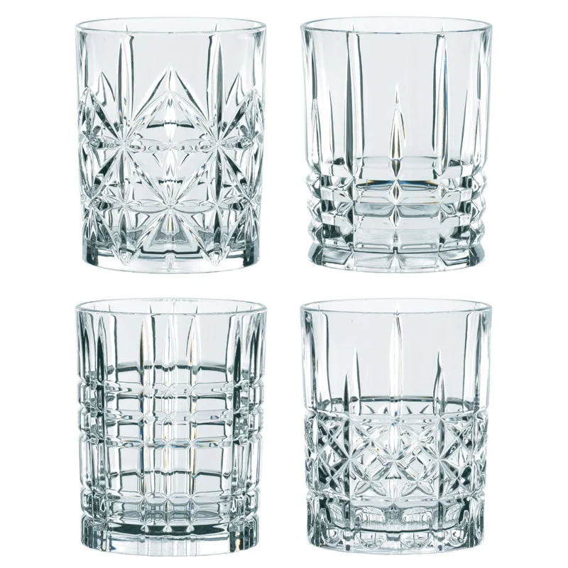 Nachtmann Highland Cut Glass Whisky Tumbler - Set of 4