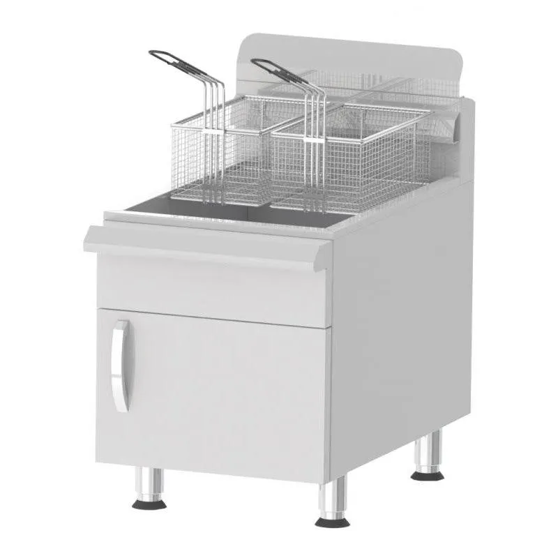 Nella 30 Lb. Commercial Countertop Natural Gas Fryer - 43088 - 53,000 BTU