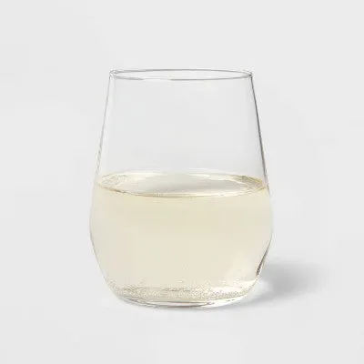 New - 12oz 4pk Glass Atherton Stemless Wine Glasses - Threshold