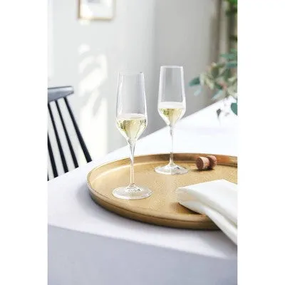 New - 8oz 4pk Glass Atherton Champagne Glasses - Threshold