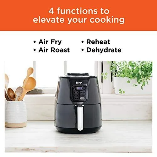 Ninja AF101 Air Fryer, 4 Qt, Black/gray