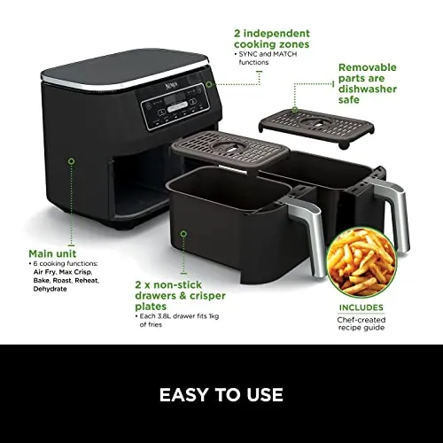 Ninja Foodi Dual Zone Digital Air Fryer