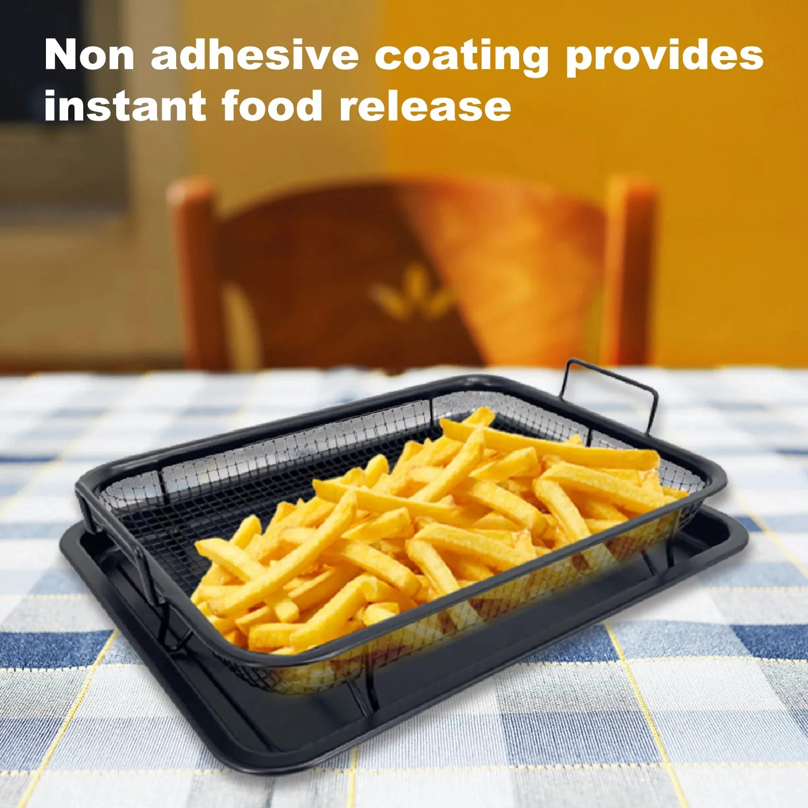 Nonstick Baking Tray & Chips Basket