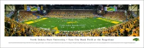 North Dakota State Bison Football Fargodome Gameday Panoramic Poster Print - Blakeway 2016