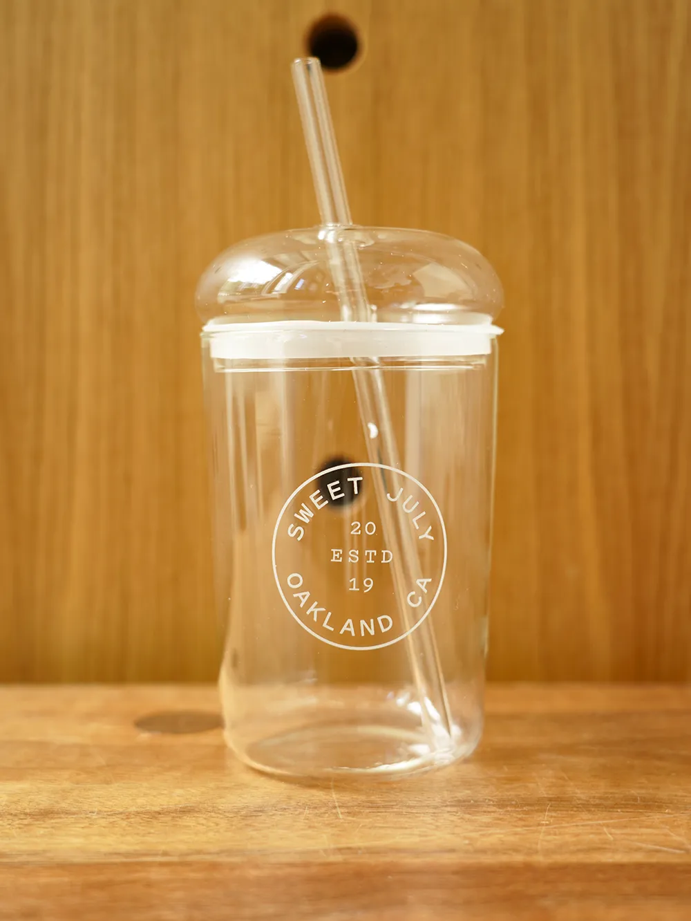 Oakland Logo Stamp Glass Tumbler