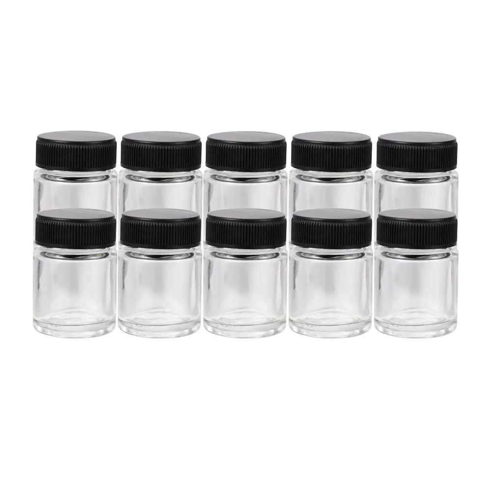 OPHIR  Airbrush Glass Bottles Crystal Clear Airbrush Spare Bottle for Temporary Tattoo Nail  Inks