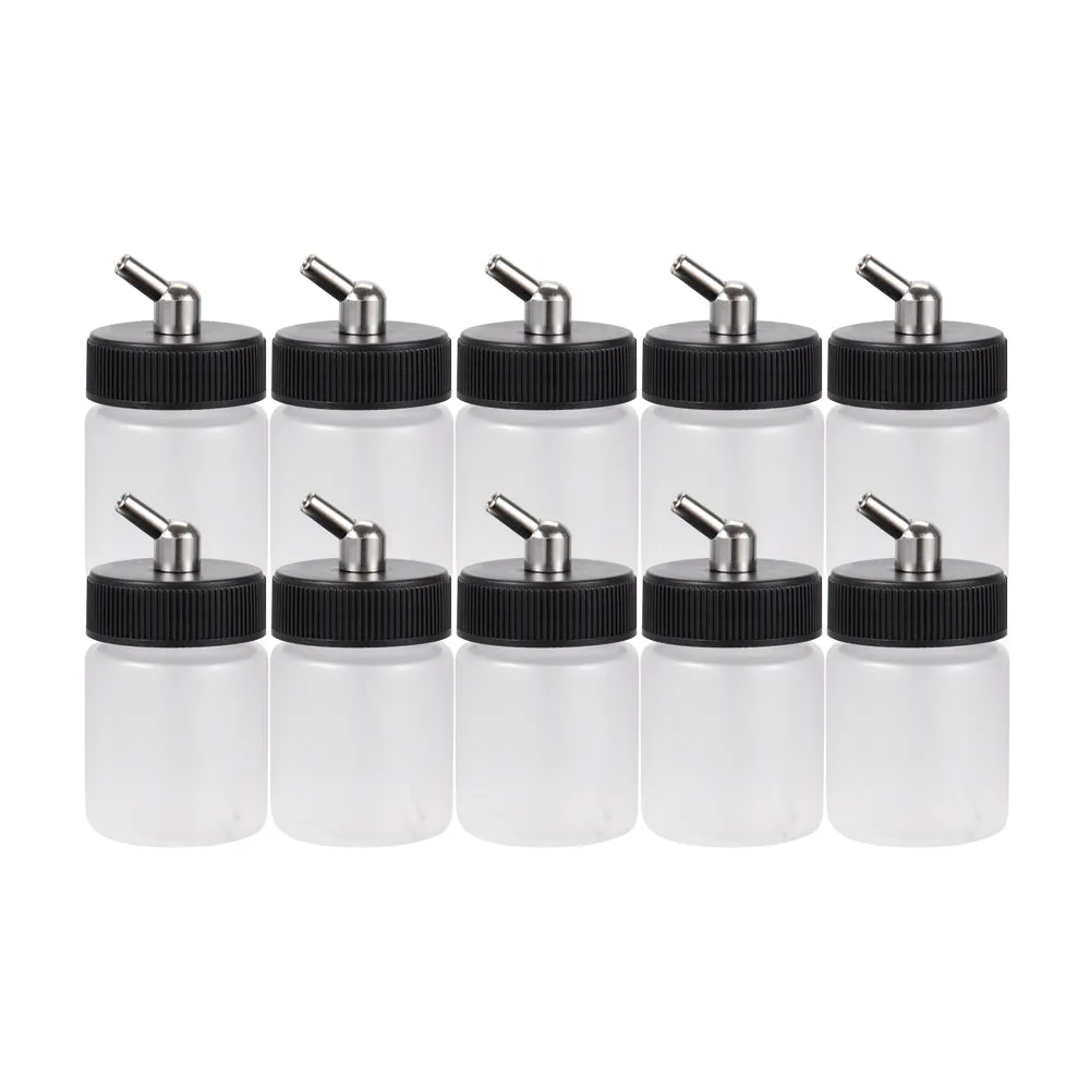 OPHIR Tattoo Airbrush Plastic Bottles for Single Action Airbrushing Paint Hobby Cake Decoration