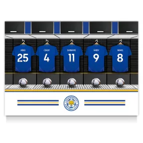 Personalised Leicester City FC Dressing Room Poster