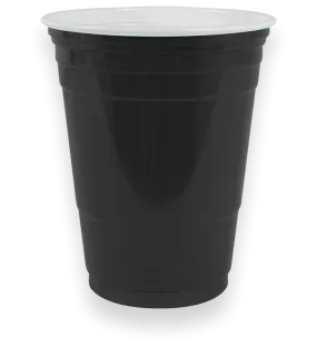 Plastic Cup Stadium 425ML BLACK (CT 1000)