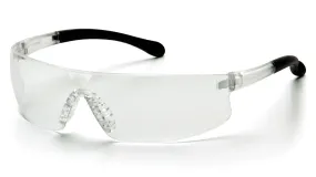 Pyramex Provoq, Frameless Safety Glasses, Soft Nosepice & Rubber Temples - ANSI Z87 