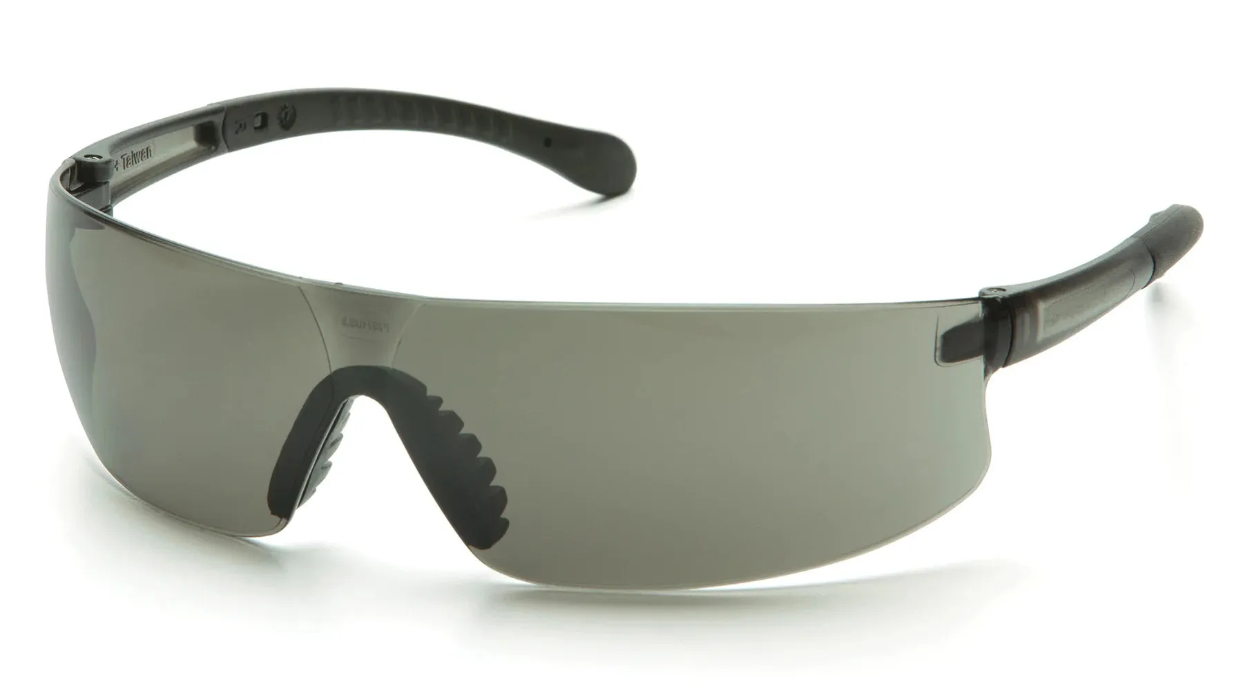 Pyramex Provoq, Frameless Safety Glasses, Soft Nosepice & Rubber Temples - ANSI Z87 