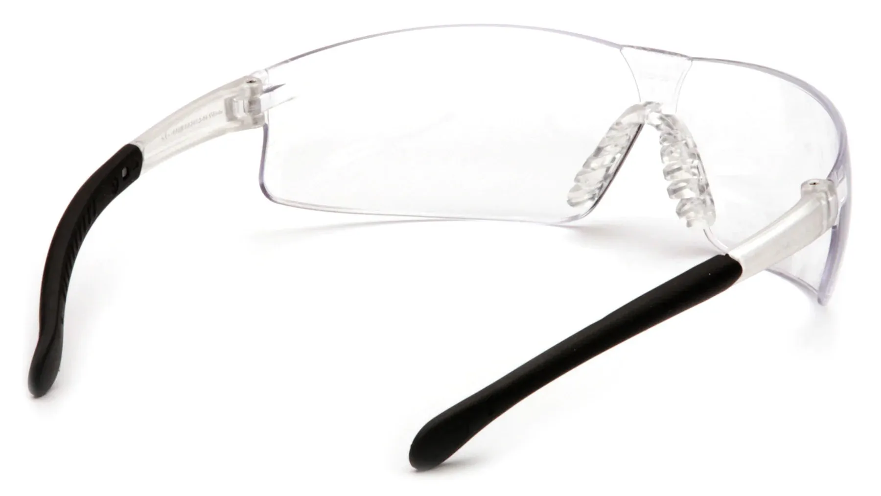 Pyramex Provoq, Frameless Safety Glasses, Soft Nosepice & Rubber Temples - ANSI Z87 