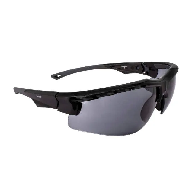 Radians Thraxus Elite Safety Eyewear - Gray Features / Smoke Lens