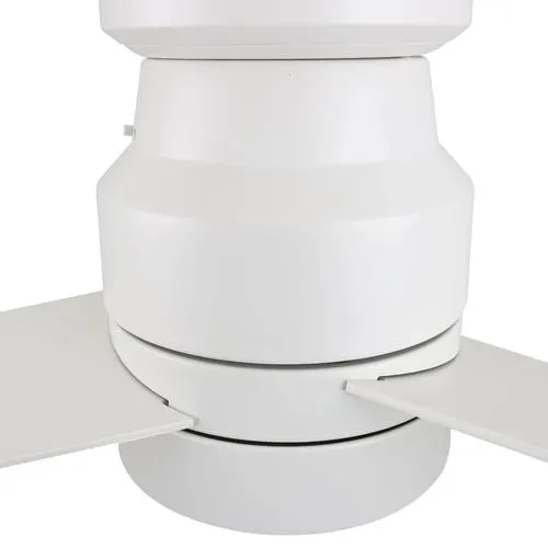 Ranger 52" In. White/White 3 Blade Smart Ceiling Fan with LED Light Kit Works with Wall control, Wi-Fi apps and Voice control via Google Assistant/Alexa/Siri