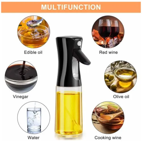 Refillable  Spray Bottle For Air Fryer Cooking Baking BBQ Olive Oil Sprayer