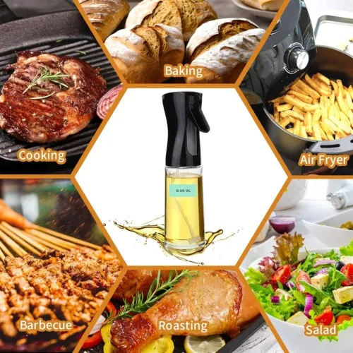 Refillable  Spray Bottle For Air Fryer Cooking Baking BBQ Olive Oil Sprayer