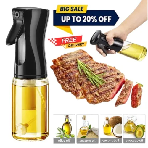 Refillable  Spray Bottle For Air Fryer Cooking Baking BBQ Olive Oil Sprayer