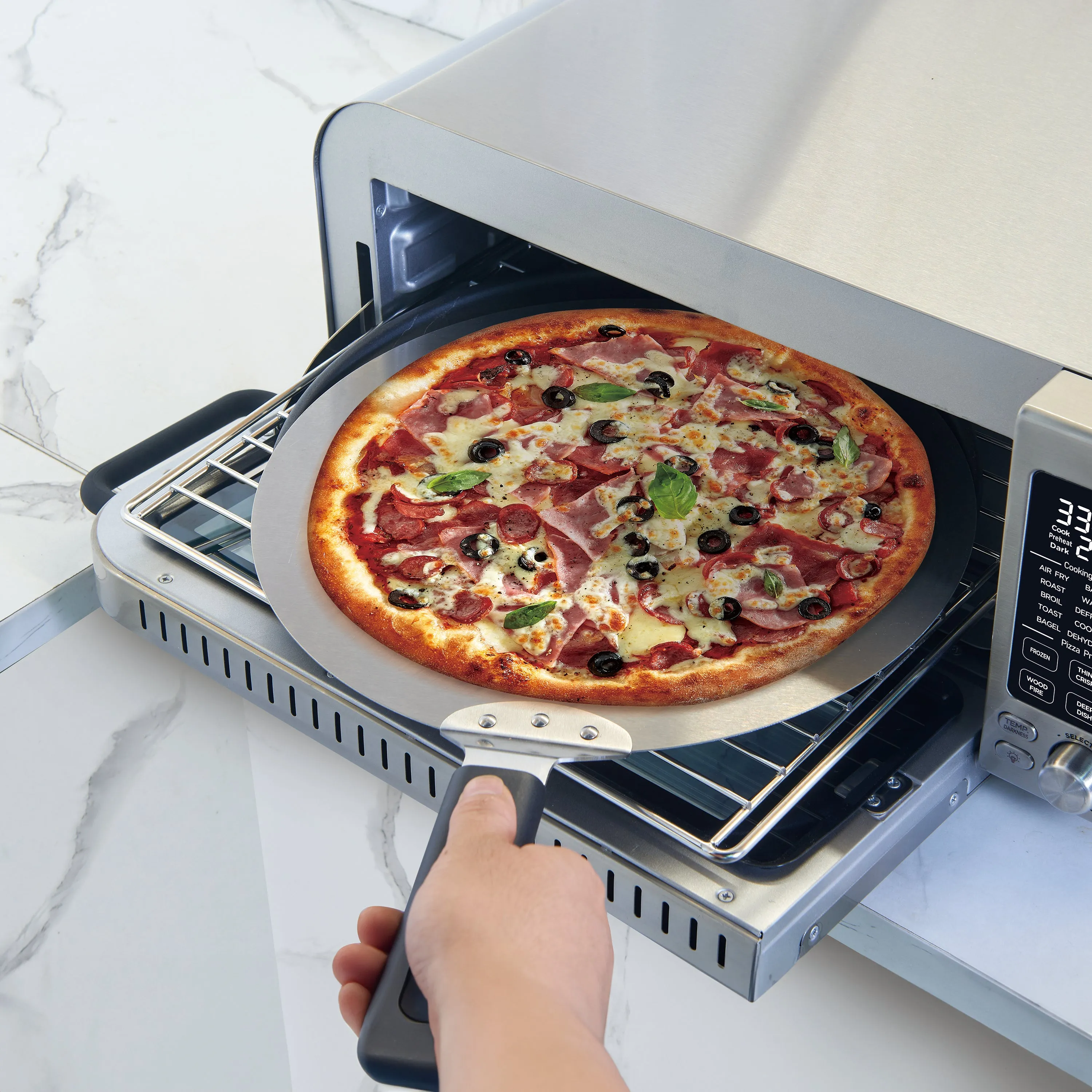 Salton Pizzadesso - Ultra High Heat Professional Pizza Oven and Air Fryer Combo