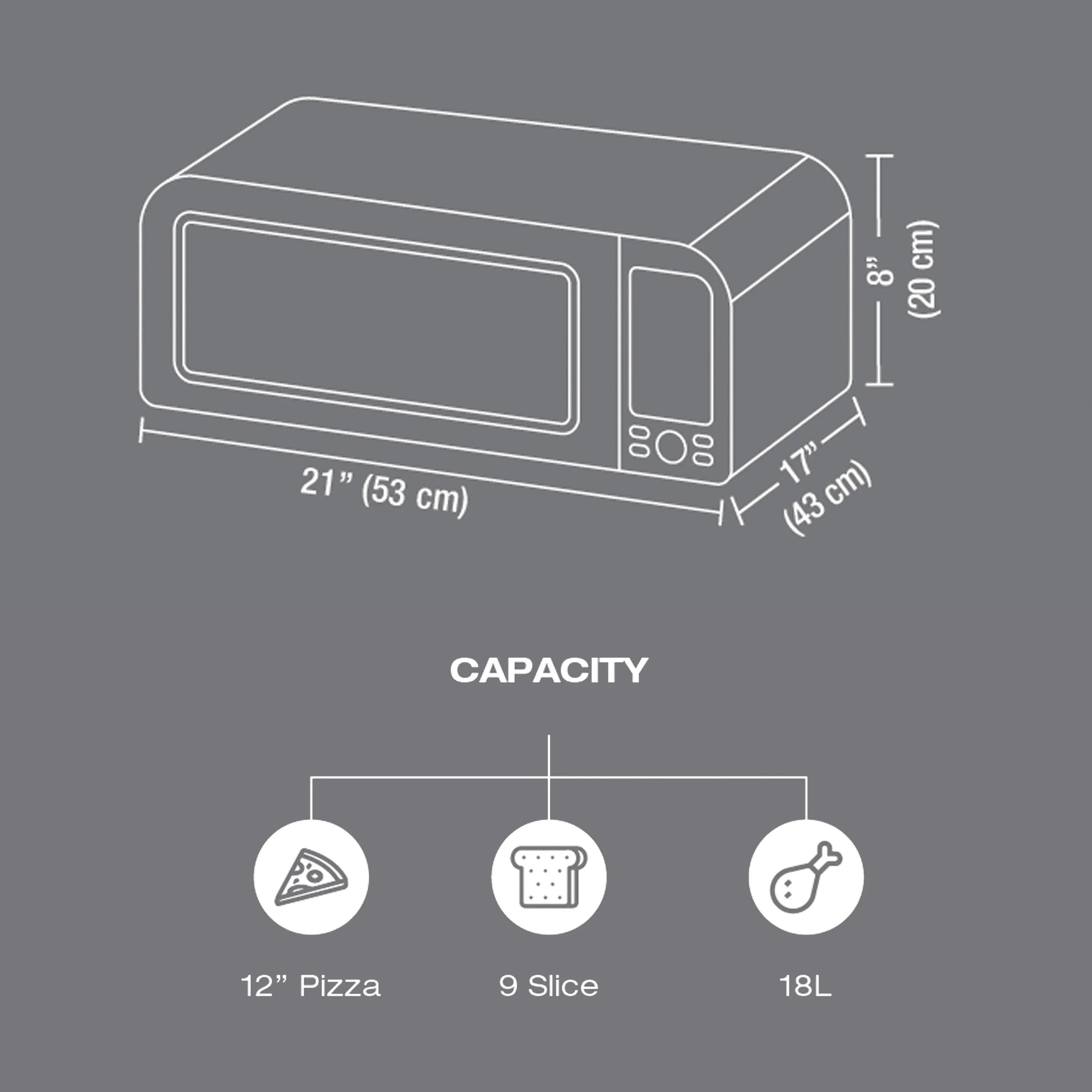 Salton Pizzadesso - Ultra High Heat Professional Pizza Oven and Air Fryer Combo