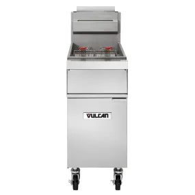 (SHOWROOM MODEL) Vulcan 1GR45M 45 Lb. Natural Floor Fryer - 120,000 BTU