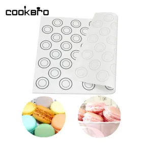 Silicone Dough Mat Bakeware 40*30cm Macaron 44 Circles Silpat Pastry Oven Pasta Tools Baking Sheet Tray Liner Mat Cake Mold Pad