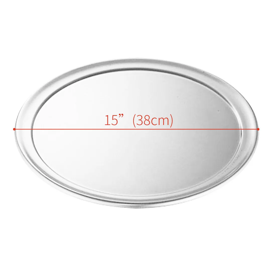 SOGA 15-inch Round Aluminum Steel Pizza Tray Home Oven Baking Plate Pan