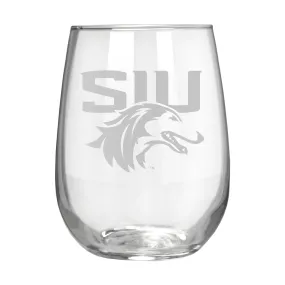 Southern Illinois Salukis 17 oz. Stemless Wine Glass