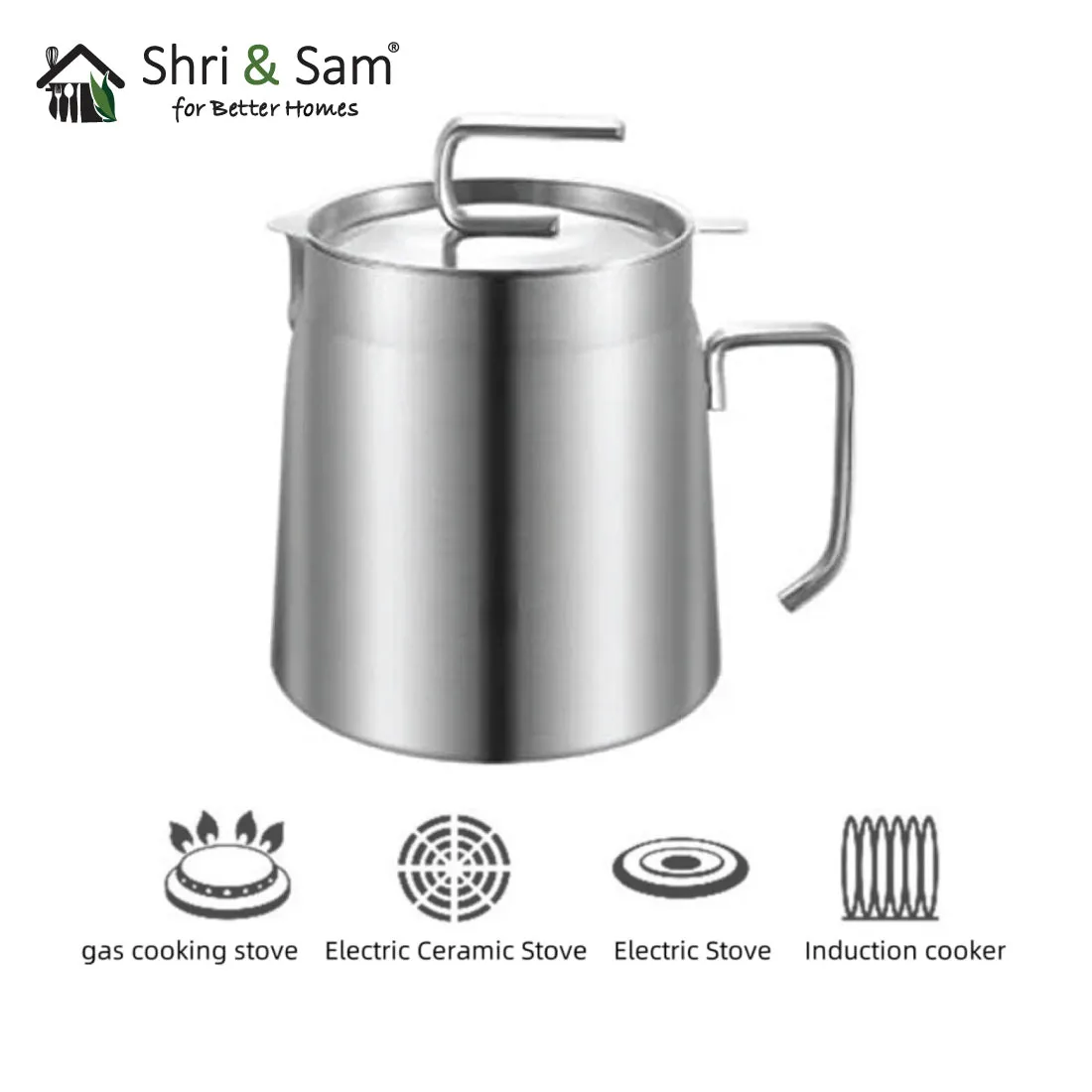 Stainless Steel Fryer Pot with Strainer