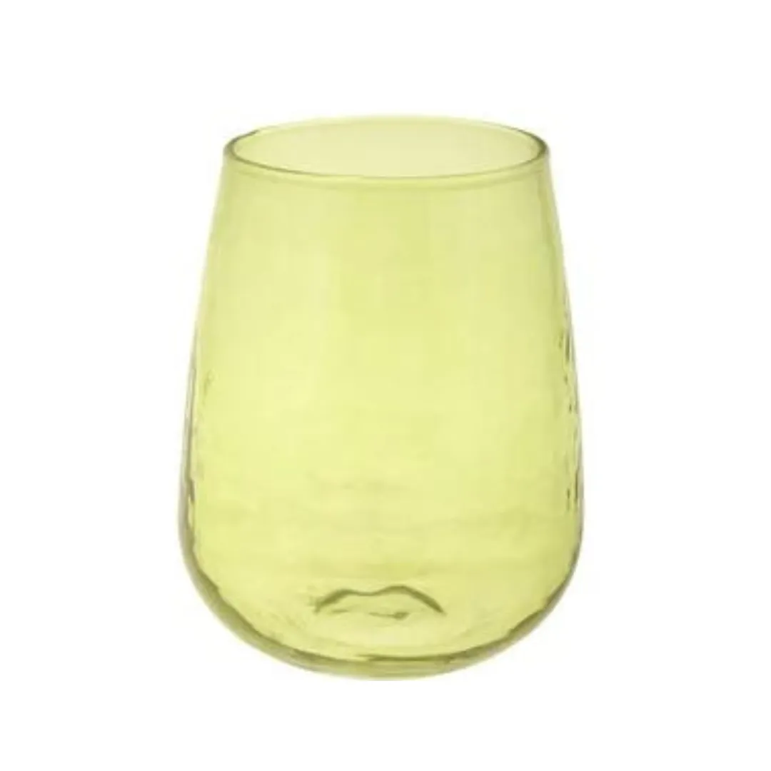 Stemless Textured Wine Glass