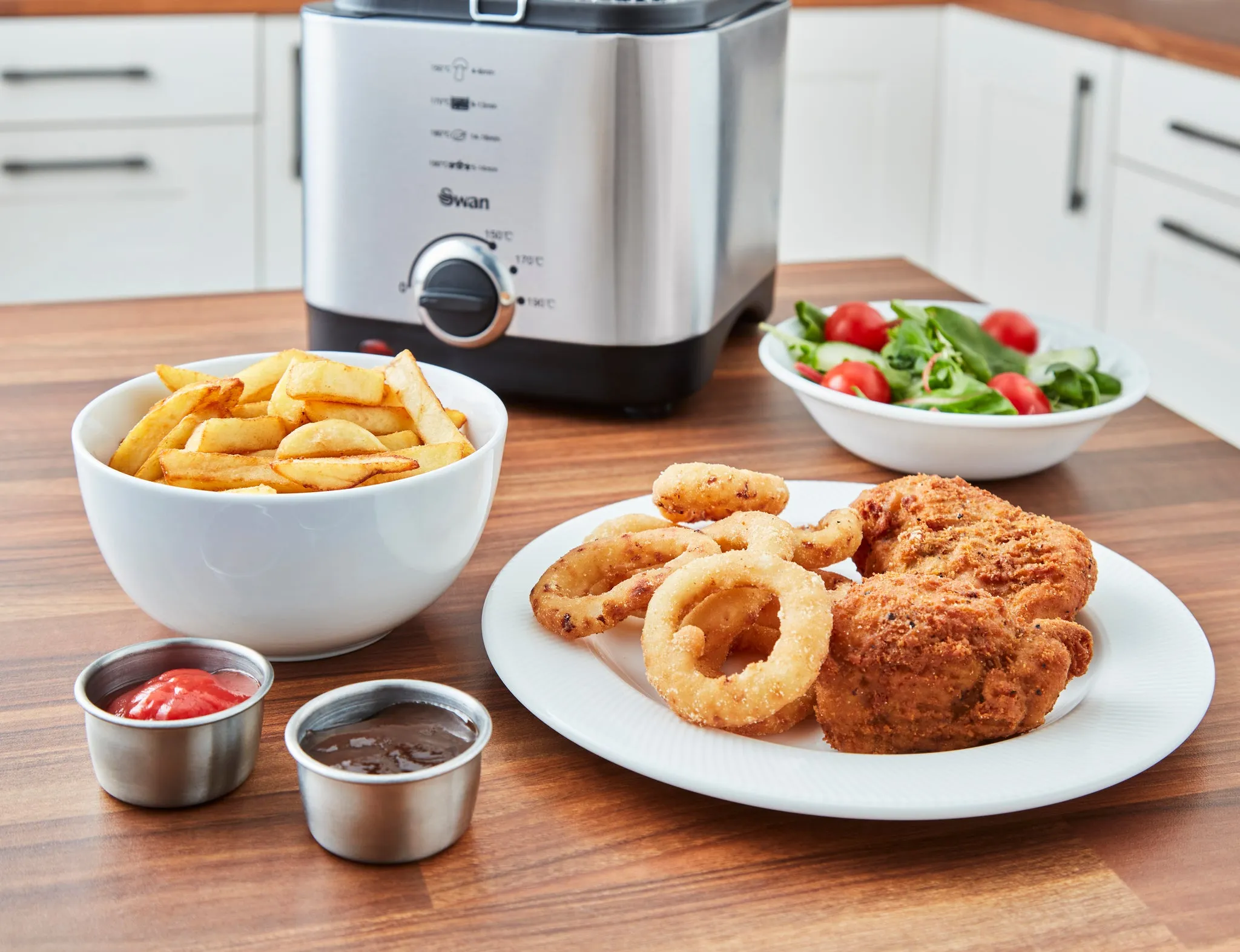 Swan 1.5 Litre Stainless Steel Fryer