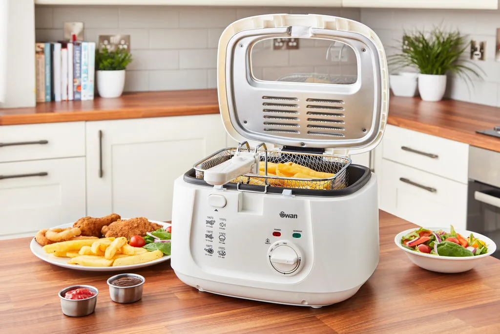 Swan 2.5L Square White Fryer