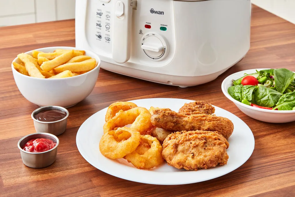 Swan 2.5L Square White Fryer