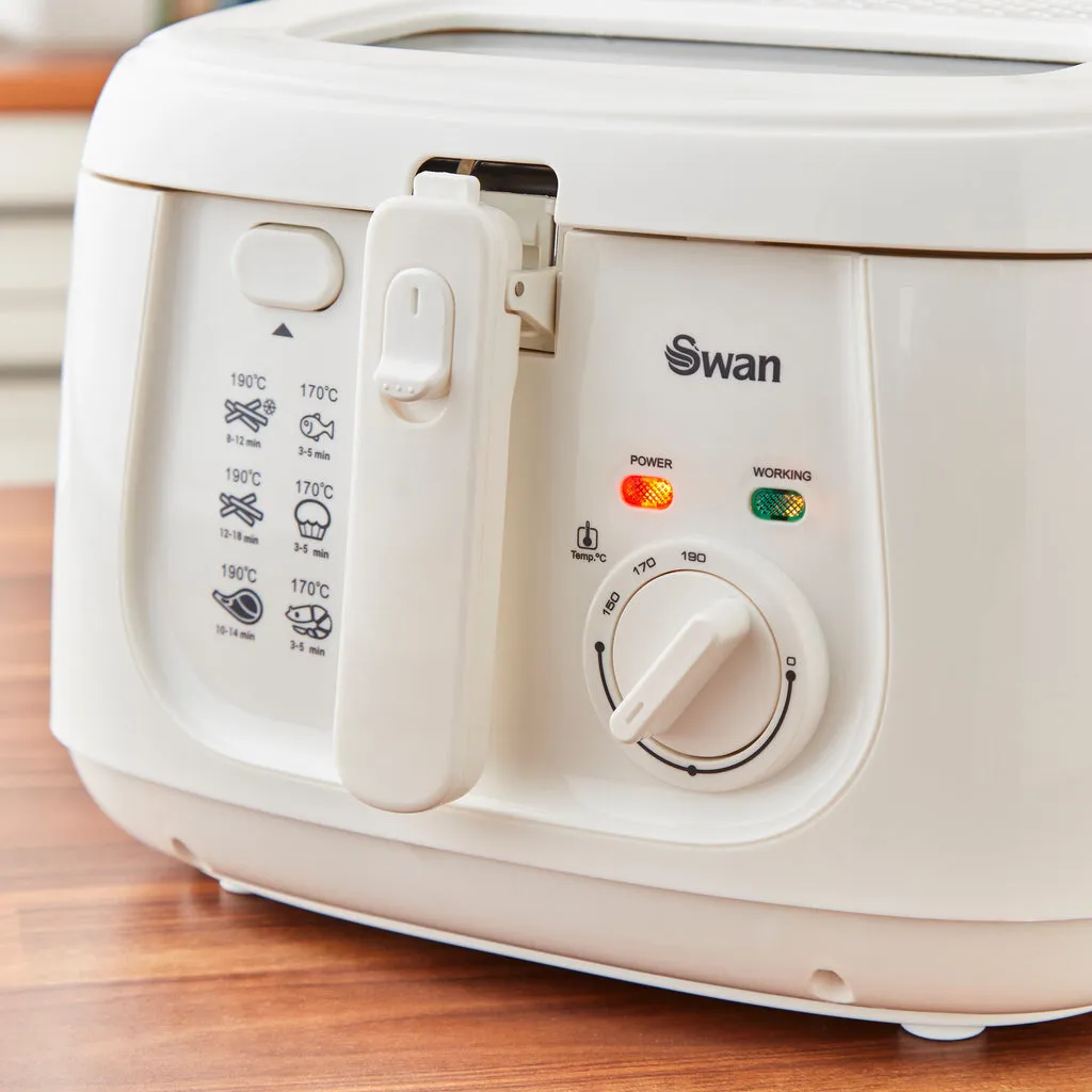 Swan 2.5L Square White Fryer