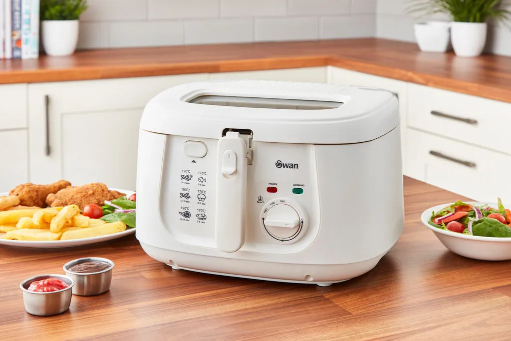 Swan 2.5L Square White Fryer