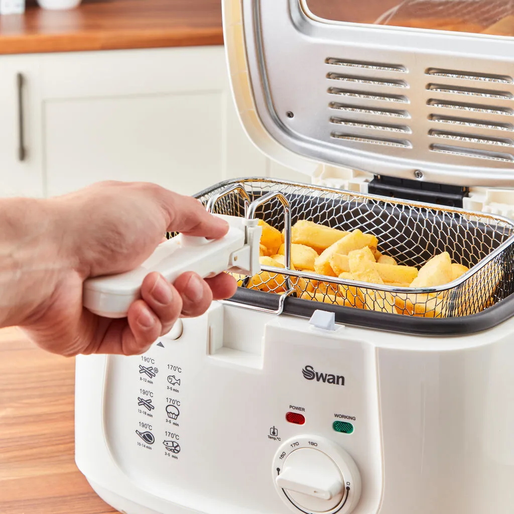 Swan 2.5L Square White Fryer