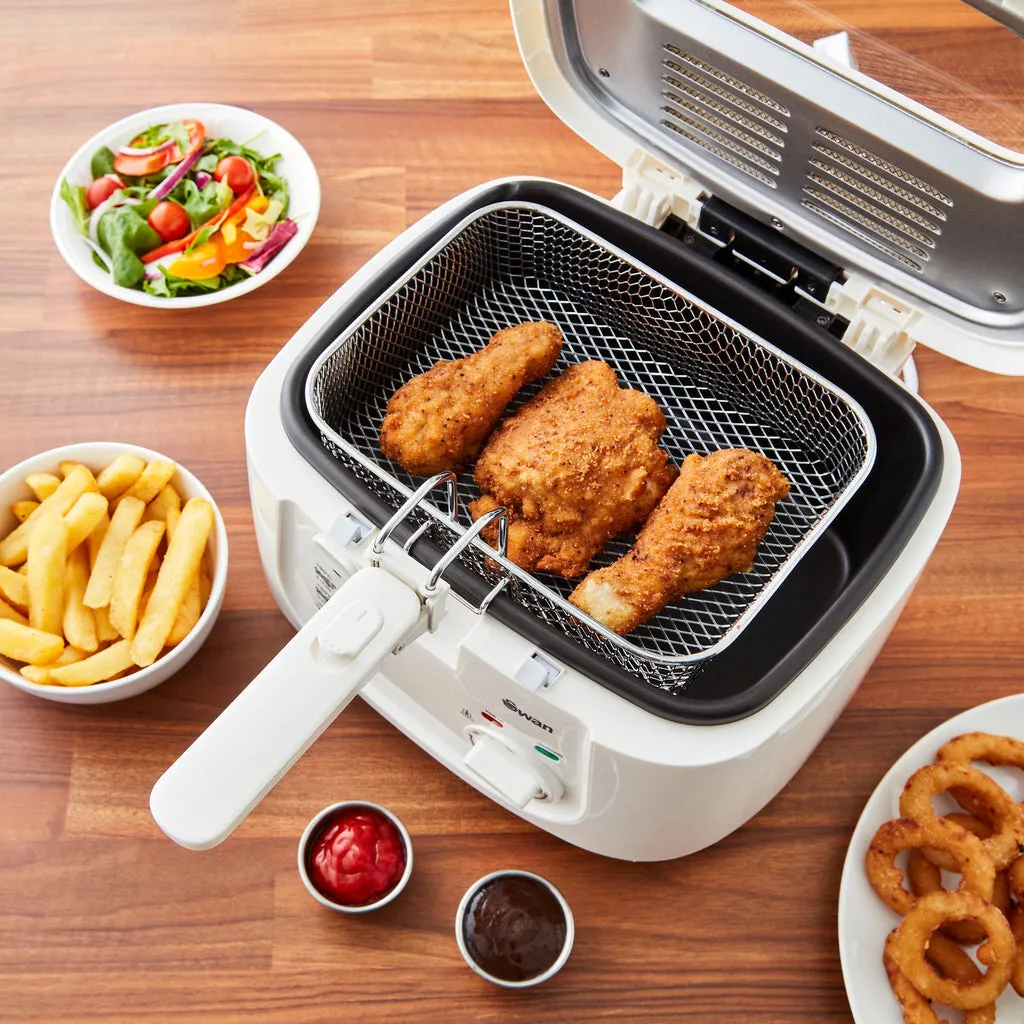 Swan 2.5L Square White Fryer