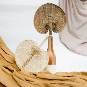 Tan Boho Decorative Fan