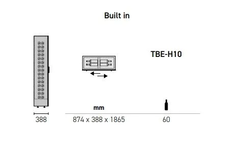 Teca B by EXPO - Built-In Wine Wall TBE-10 - Home