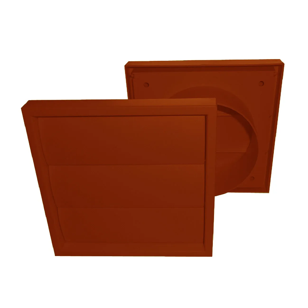 Terracotta Gravity Flap Air Vent & Back Draught Shutter 4 Inch