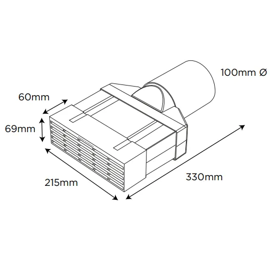 Timloc Adapt-Air Single Airbrick Kit - 330mm x 100mm