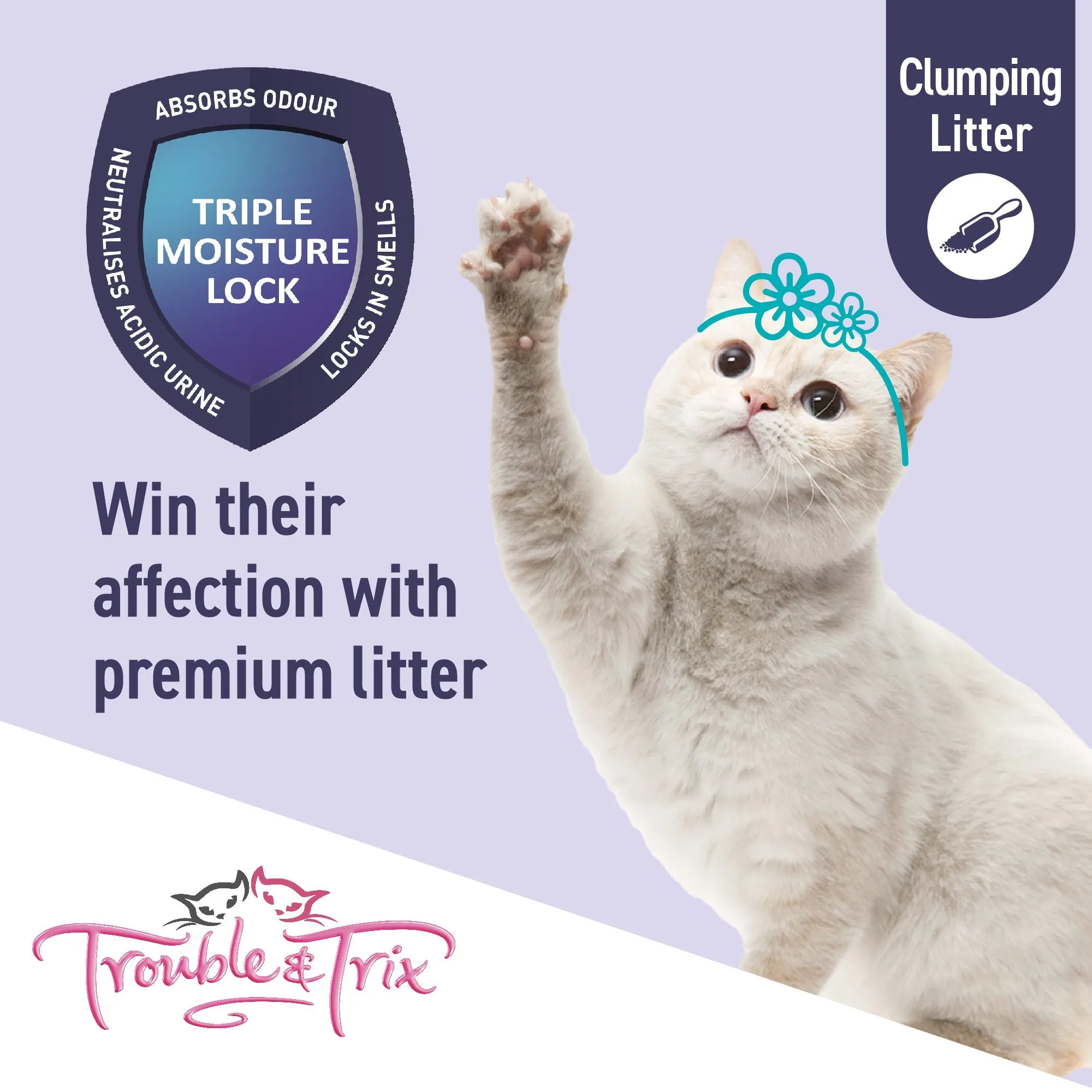 Trouble and Trix Ultra-Scoop Superior Odour Control Cat Litter 10L/10kg