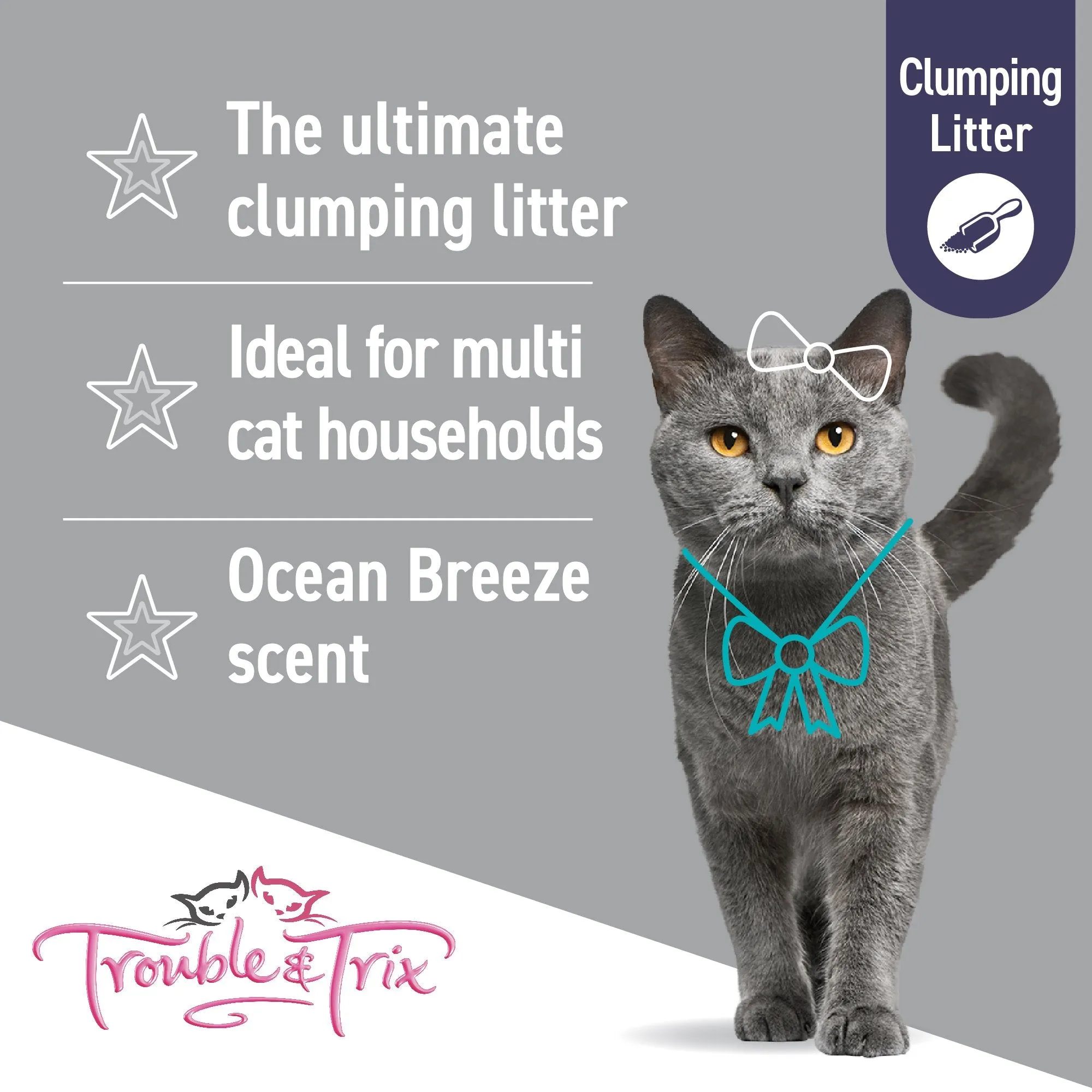 Trouble and Trix Ultra-Scoop Superior Odour Control Cat Litter 10L/10kg