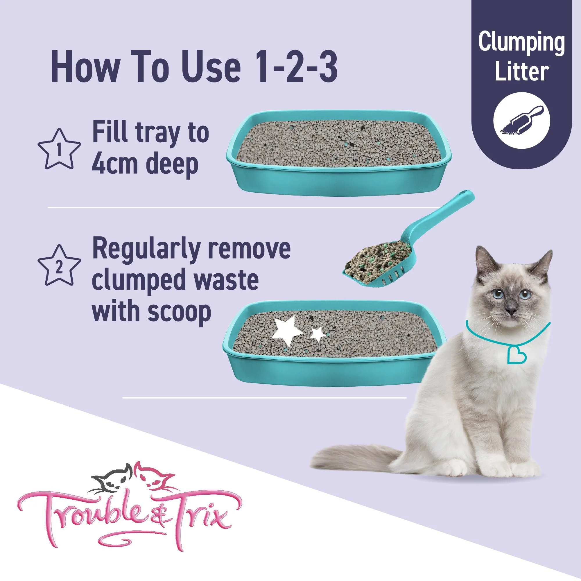 Trouble and Trix Ultra-Scoop Superior Odour Control Cat Litter 10L/10kg