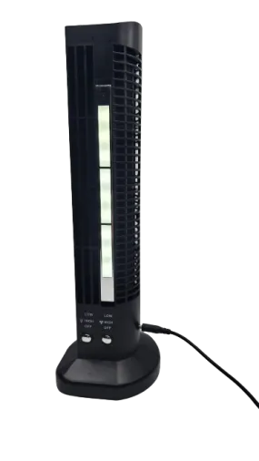 USB Tower Fan With Light