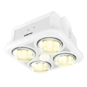 Velocity-II 3-in-1 Bathroom Mate - 4 1 Light in White