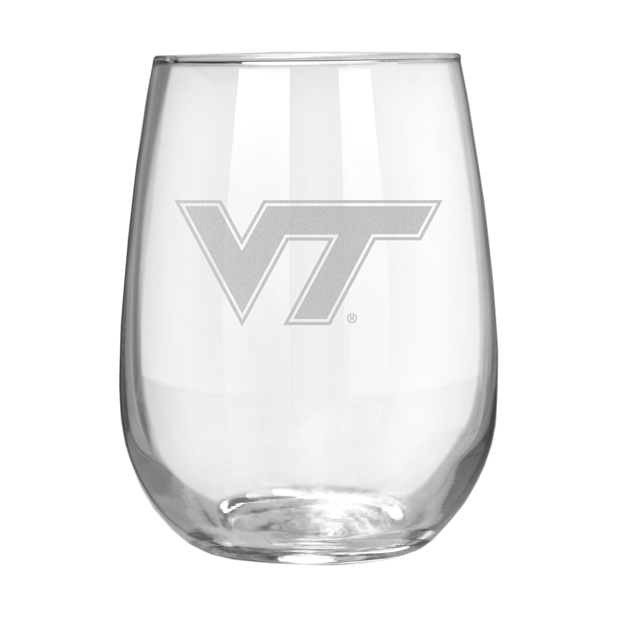 Virginia Tech Hokies 17 oz. Stemless Wine Glass