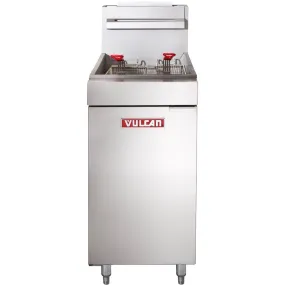 Vulcan LG400 45-50 Lb. Liquid Propane Floor Fryer - 120,000 BTU