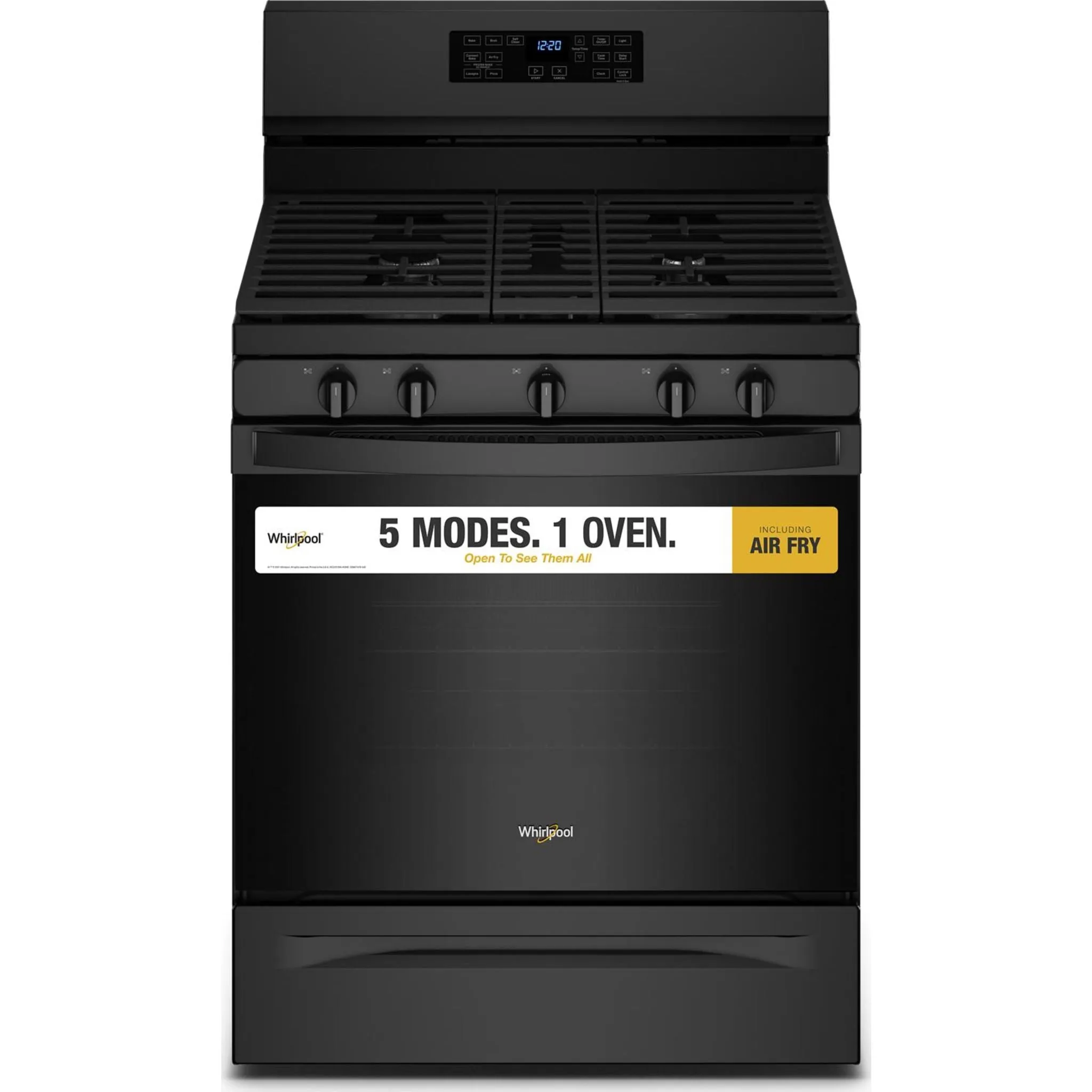 Whirlpool 30" Gas Range (WFG550S0LB) - Black