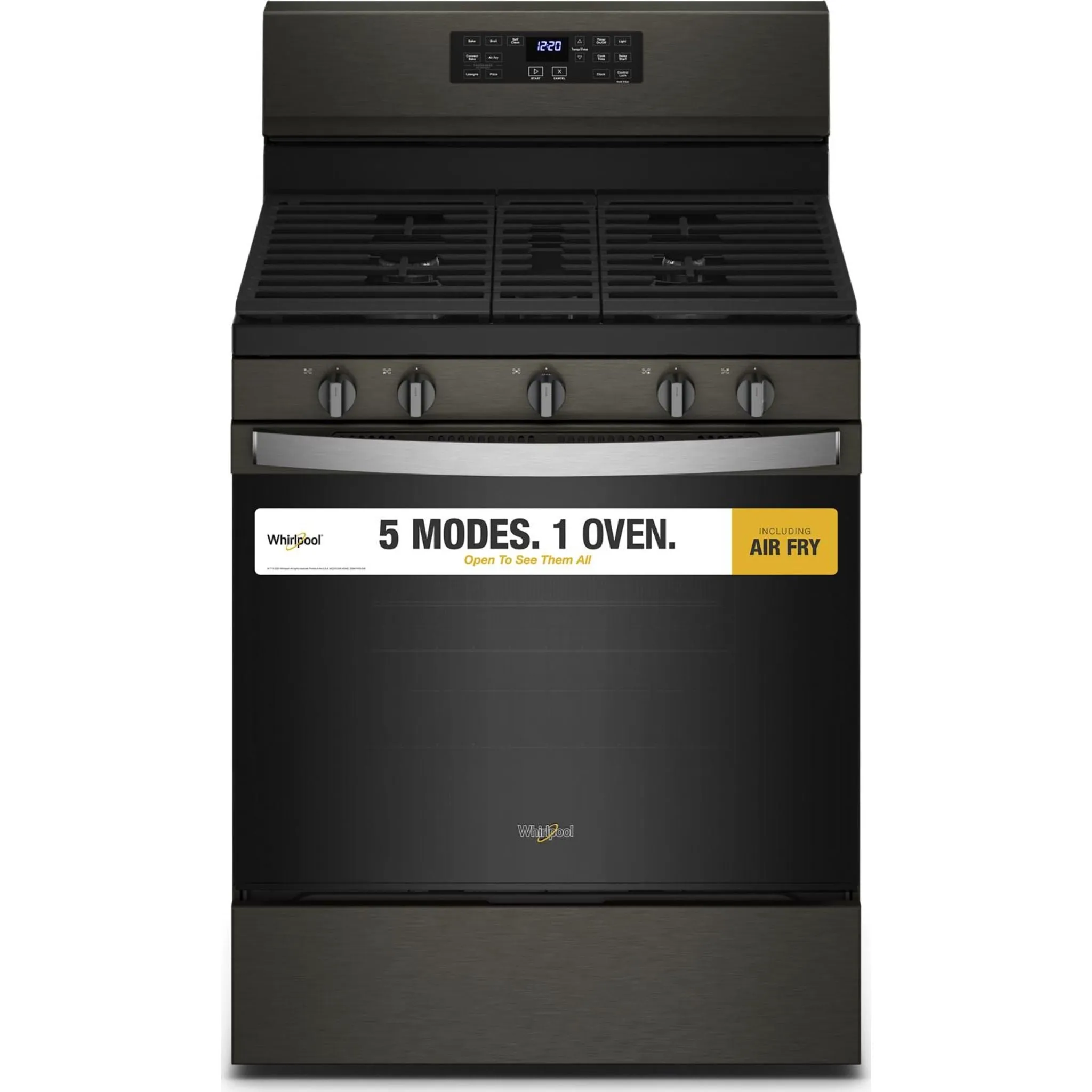 Whirlpool 30" Gas Range (WFG550S0LV) - Black Stainless